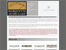 Tablet Screenshot of marquetteaudiolabs.com